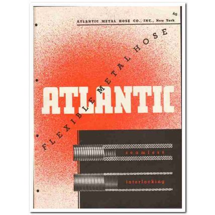 Atlantic Metal Hose Company 1946 vintage industrial catalog flexible