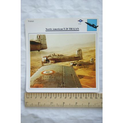 North American T-28 Trojan - USA - Trainer - Collectors Club Card