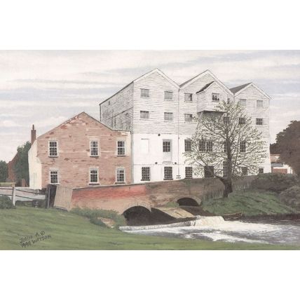 John Watson Buxton Mill Norfolk Painting Postcard