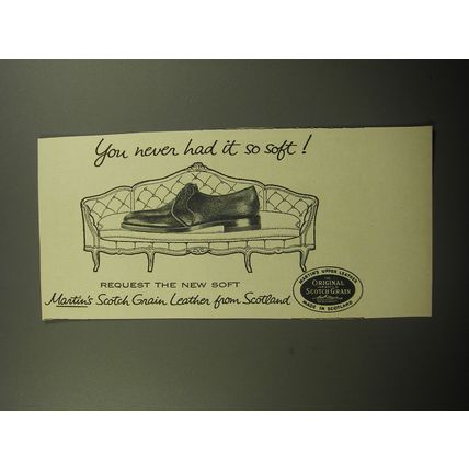 1957 Martin's Shoes Advertisement - You never had it so soft
