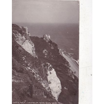Castle Rock Undercliff Beer Head Devon Postcard posted 1933 VGC