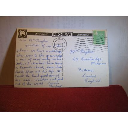 BOSHERSTON, LILY POOLS, Wales.. used postcard by Archway 1984 pm =