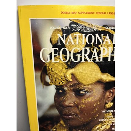 National Geographic Magazine October 1996 African Gold - Vintage Collectable