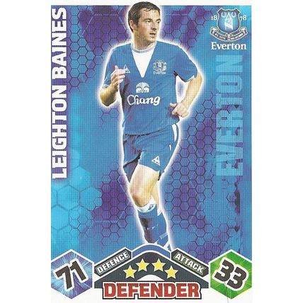 Match Attax 2009/10 Collection: Everton, Defender - Baines (Leighton)