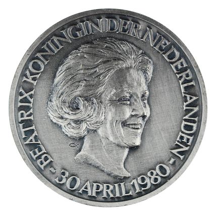 Penning Willem Vis : Heropening Nieuwe Kerk Amsterdam, 1980
