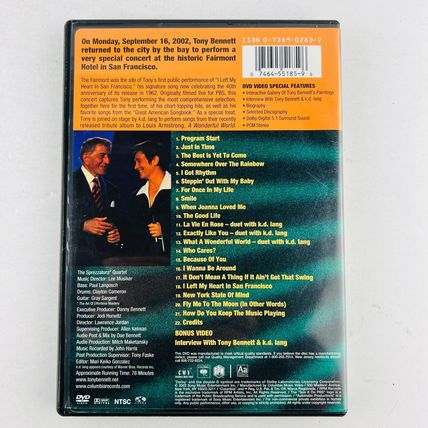Tony Bennett - Wonderful World Live In San Francisco DVD