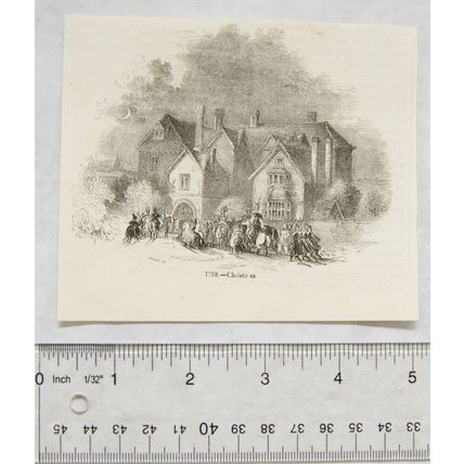 1860s engraving - Christmas