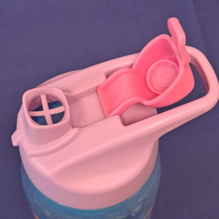 New Disney Lot 2 STITCH Kids CUPS Travel Water Bottle Drink FLip Lid