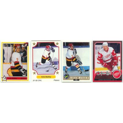 Kirk Maltby 4x card lot Jrs.