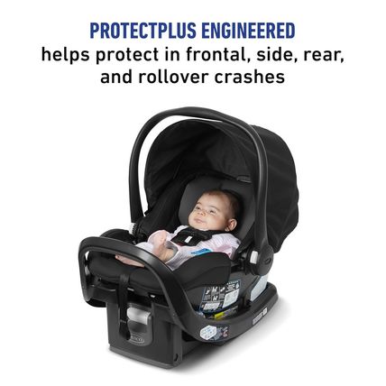 Graco Snugride Snugfit Infant Car Seat with Simply Safe Adjust Harness System, B