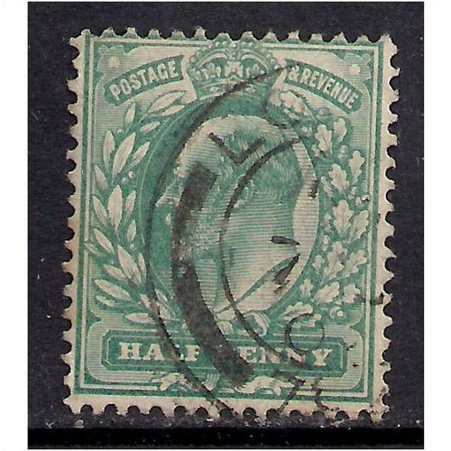 GB 1902 - 11 KEV11 1/2 Blue Green Stamp WMK 49.(A602 )