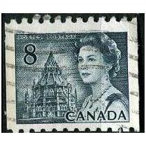 1971 SG 597q - #4 fine used (o) - 2 fluor stripes - coil