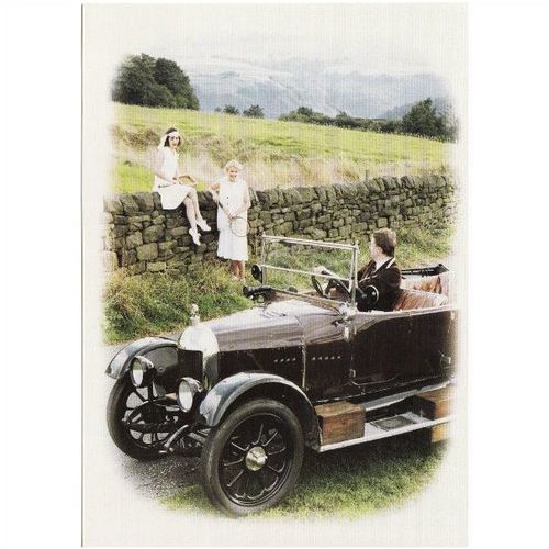 Automotive Postcard 1922 Bull Nose Morris Oxford Tourer Car Hebden Bridge 1990