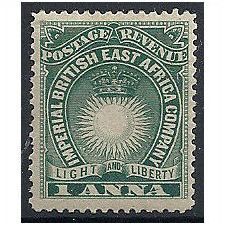 British East Africa 1890 SG5 1a Blue-Green Mounted Mint ...