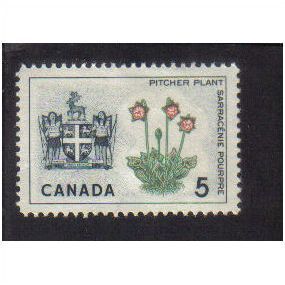 1964 canada provinvcial badge newfoundland 5c mm sg552