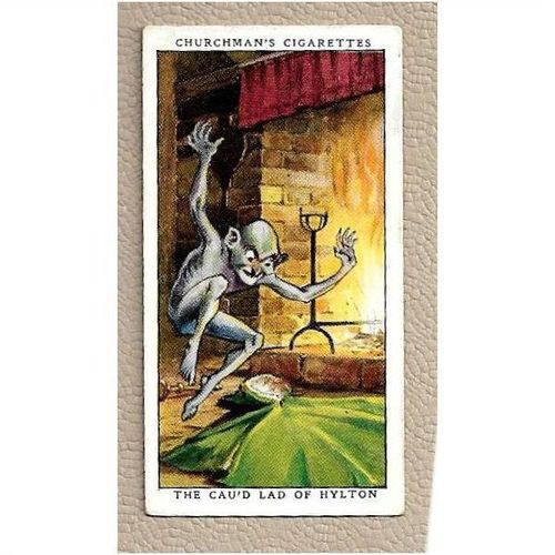 1936 CHURCHMAN Cigarette LEGENDS OF BRITAIN card 36 Cau'd Lad of Hylton
