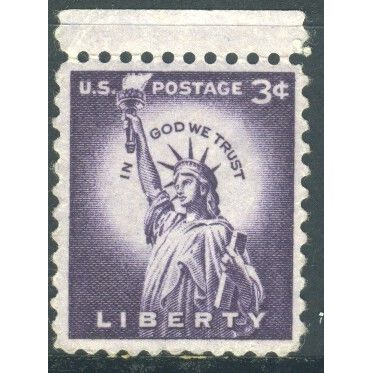 USA 1954 - 3c dark violett - Statue Of Liberty - mint never hinged