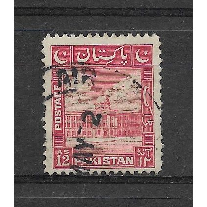 Pakistan.SG37 12a Karachi Port Trust (Scarlet).Fine Used.Aug19