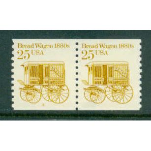 2136 25c Bread Wagon Very Fine MNH Dry Gum CNP Left 4 W0414