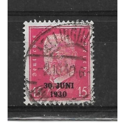 Germany.SG460 15pf Pres van Hindenburg (Red).Fine Used.Nov21