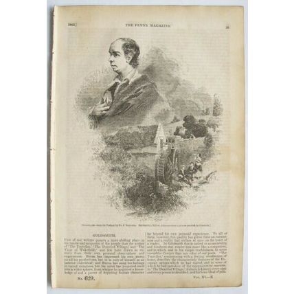 1842 The Penny Magazine No. 629 Goldsmith, Sheerwater, bill posting, Burnese etc