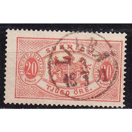 SCHWEDEN SVERIGE [Dienst] MiNr 0007 B a ( O/used )