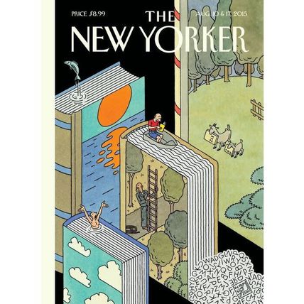 THE NEW YORKER-AUGUST 10, 2015-“Summer Adventures,” by Joost Swarte.-NEW