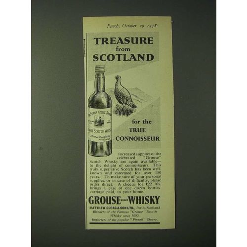 1958 Famous Grouse Scotch Ad - Treasure from Scotland