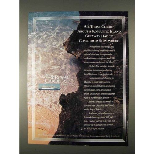 1996 Royal Caribbean Cruises Ad - Romantic Getaway