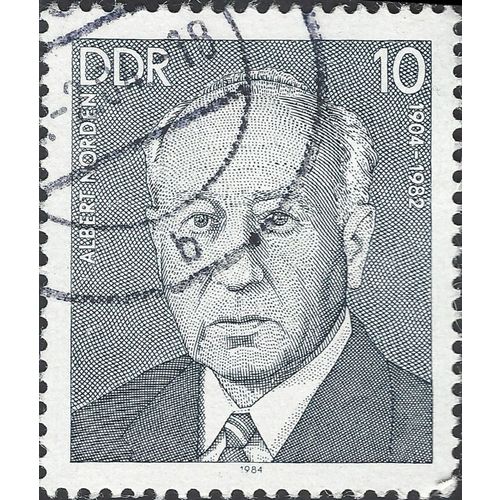 DDR, Albert Norden 1904-1982, grey 1984, 10pf