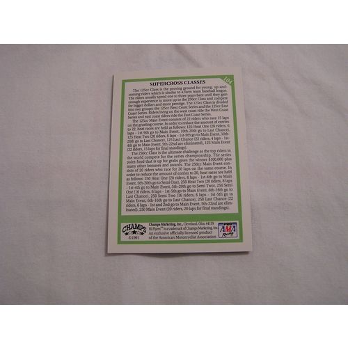 SUPERCROSS 1991 Champs Hi Flyers Motocross NO. 104