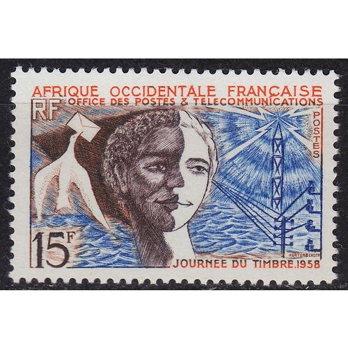 FRANZ.WESTAFRIKA [1959] MiNr 0103 ( **/mnh )