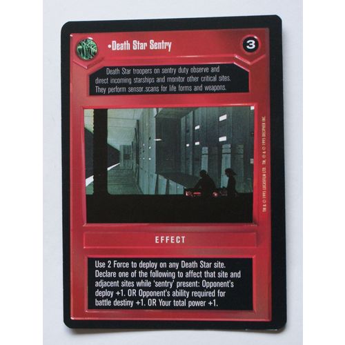 Star Wars CCG: Premiere Limited # Death Star Sentry (A) 1995 dark decipher