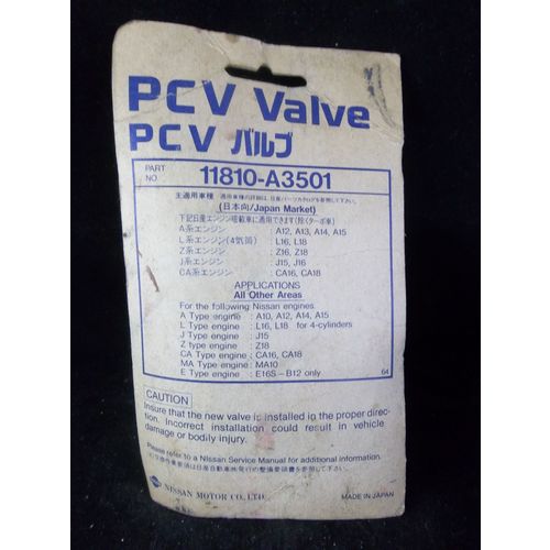 1973-1982 Nissan Genuine Parts PCV Valve OEM 11810-A3501