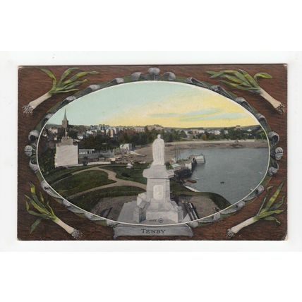 View of Tenby Postcard Pembrokeshire P19