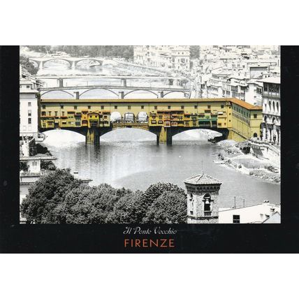 Firenze Il Ponte Vecchio Italy Postcard unused VGC