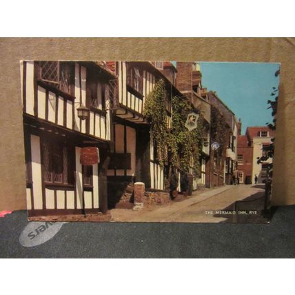 THE MERMAID INN, RYE, EAST SUSSEX vintage unused postcard by J. Salmon =