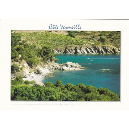Paulilles Bay Cote Vermeille France Postcard 2014 used VGC
