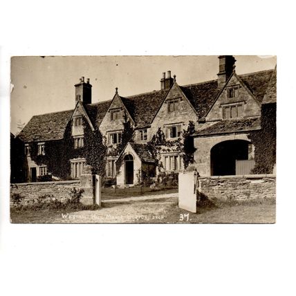 REAL PHOTOGRAPHIC POSTCARD OF WESTHALL HILL MANOR BURFORD OXFORDSHIRE (4131)