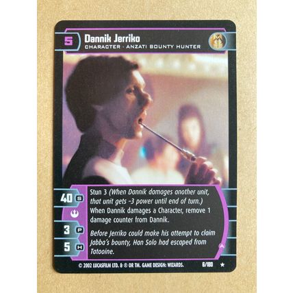 Star Wars TCG: A New Hope # 6 Dannik Jerriko (A) 2002 WotC Dark Rare