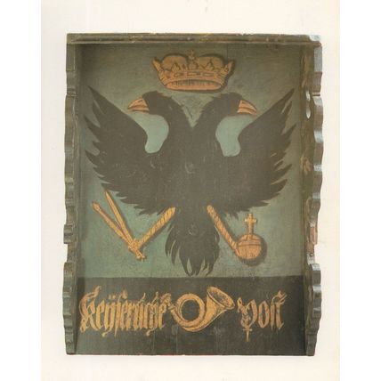 Thurn & Taxis Quedlinburg 1686 German Post Office Sign Postcard