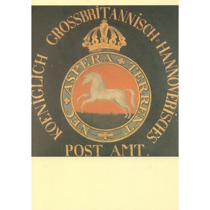 Thurn & Taxis Quedlinburg 1686 German Post Sign Postcard