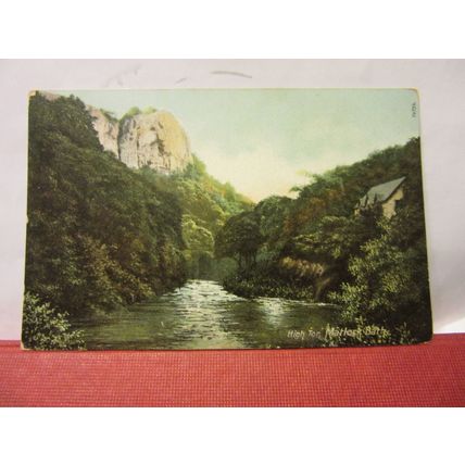 MATLOCK BATH HIGH TOR. DERBYSHIRE unused antique postcard Wrench series =