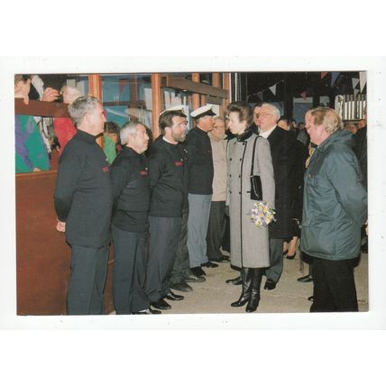 1991 Princess Anne Opening the Lifeboat House Southend-on-Sea Postcard Essex B