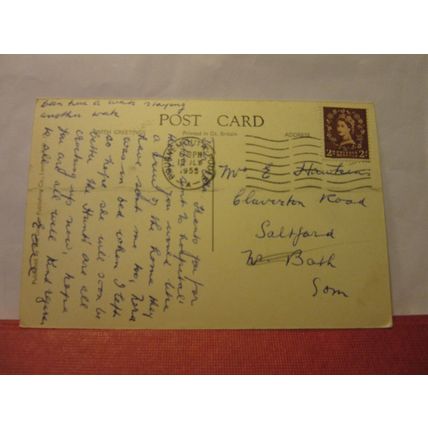 CERNE ABBAS CONVALESCENT HOME, BOURNEMOUTH, DORSET used postcard 1955 pm =