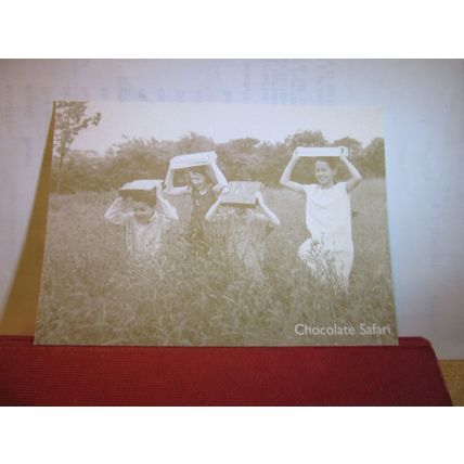 CHOCOLATE SAFARI unused postcard by ChocExpress dated 1999 =
