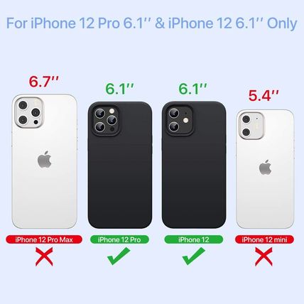 Miracase-iPhone 12/iPhone 12 Pro Case (6.1")-BLACK-NEW-FAST SHIPPING
