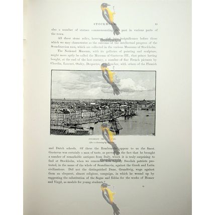 City Quay, Stockholm, Sweden, Boudier, Book Illustration (Print), 1892