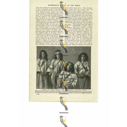 Group Of American Indian Aruacs, Book Illustration (Print), 1909