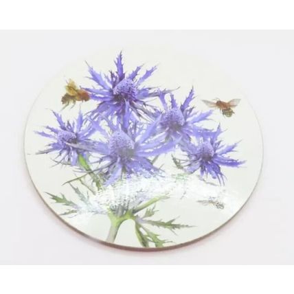 Thistle Fine China Mug & Coaster with Melamine Tray Set Boxed Gift Tableware